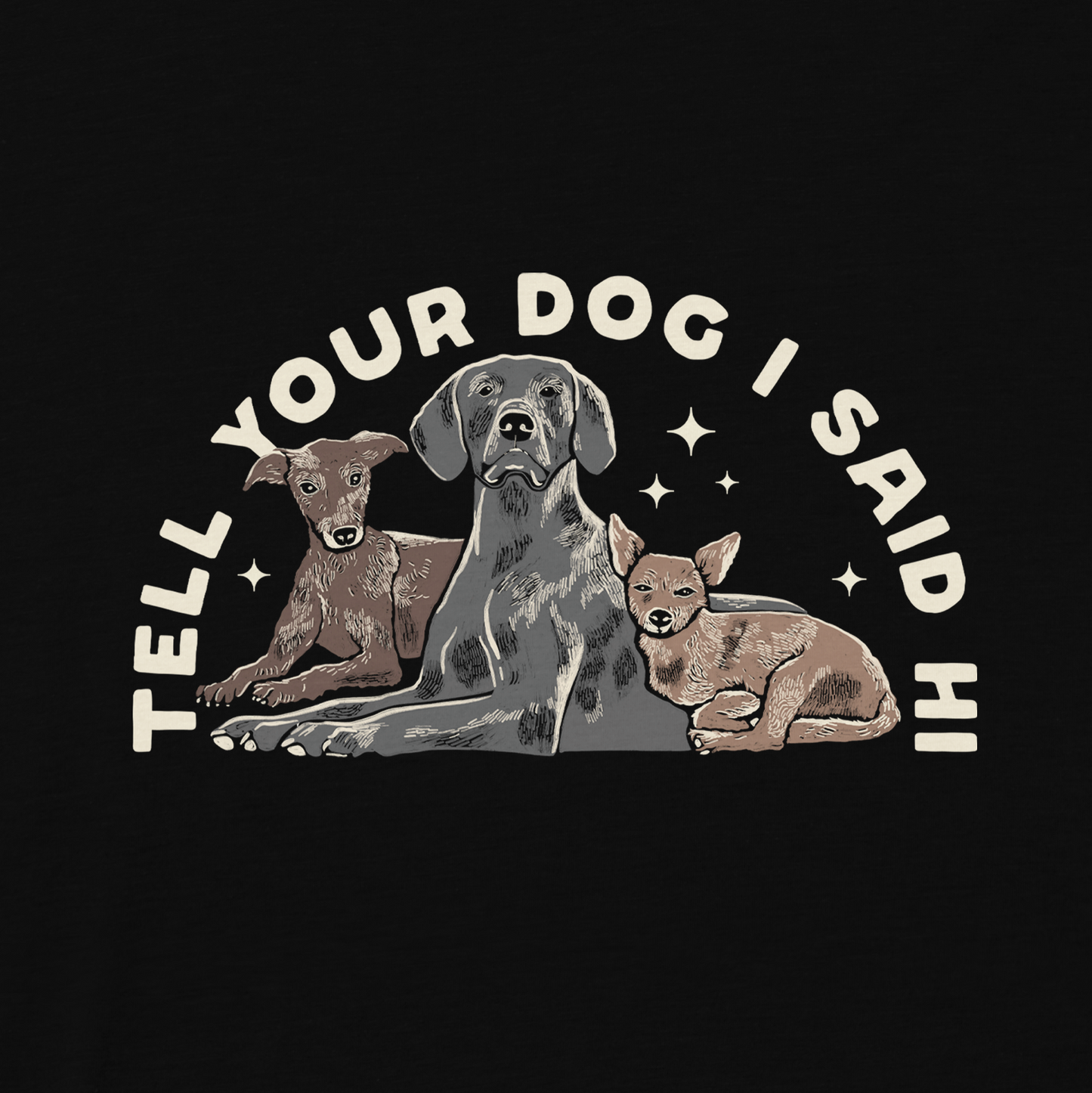 3 Dog TYDISH Tee - Black