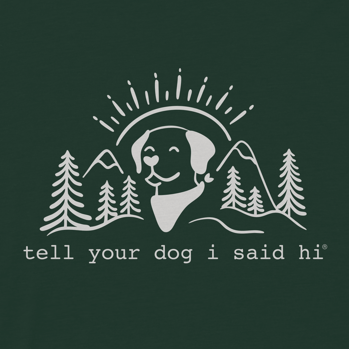 Summit Pup Crewneck - Dark Green