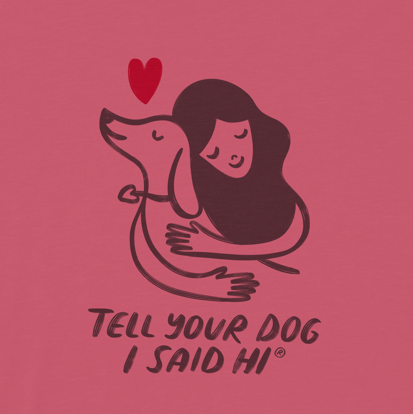 Mama Hug Crop Top - Pink