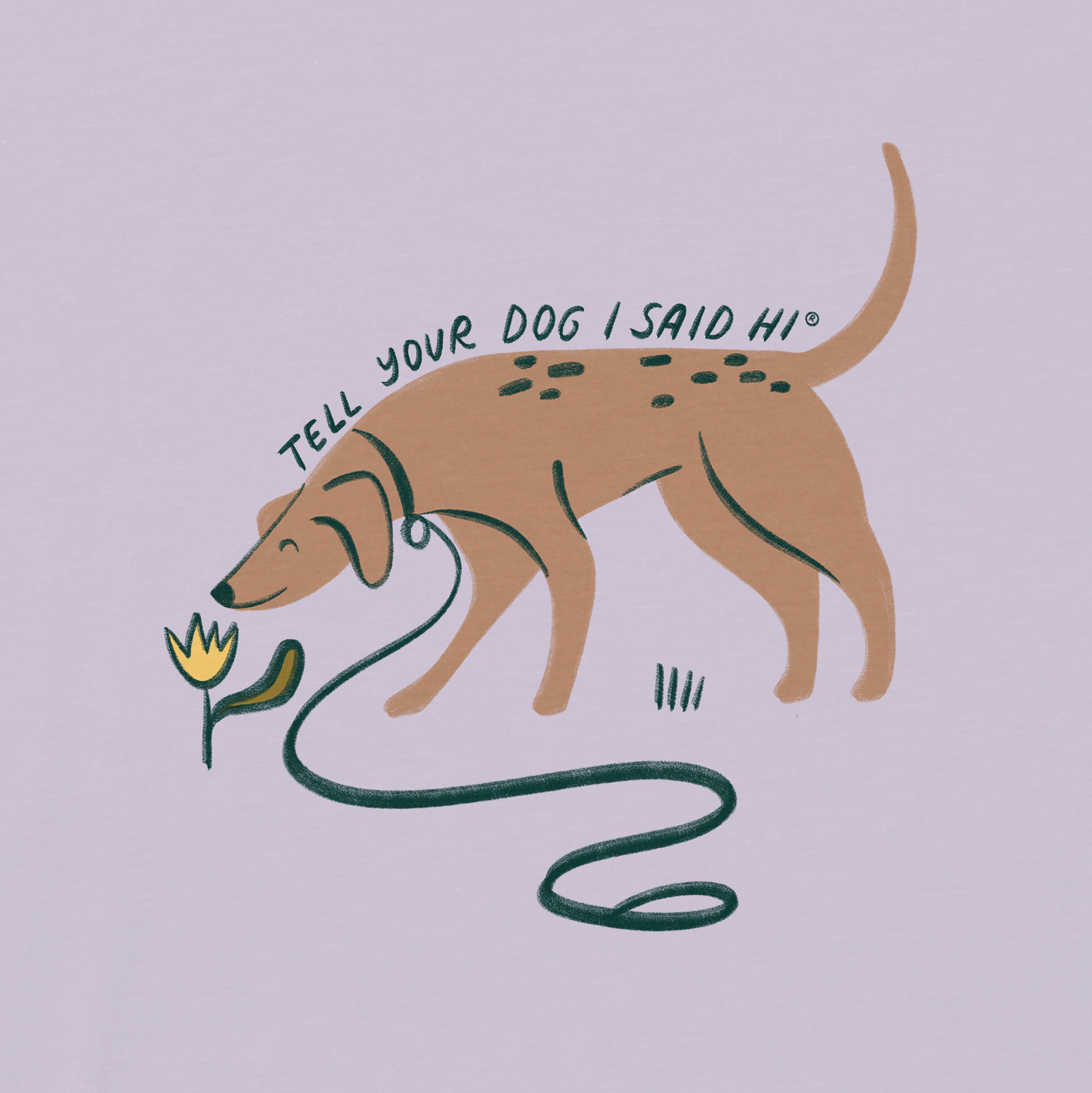 Sniff Sniff Tee - Lavender
