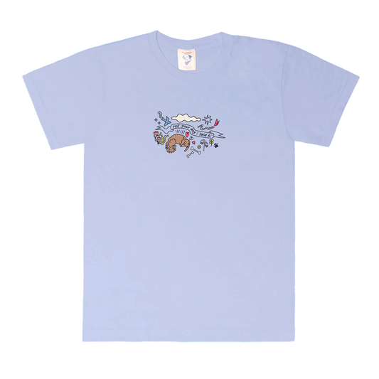 Community Doodle Tee - Snowy Blue