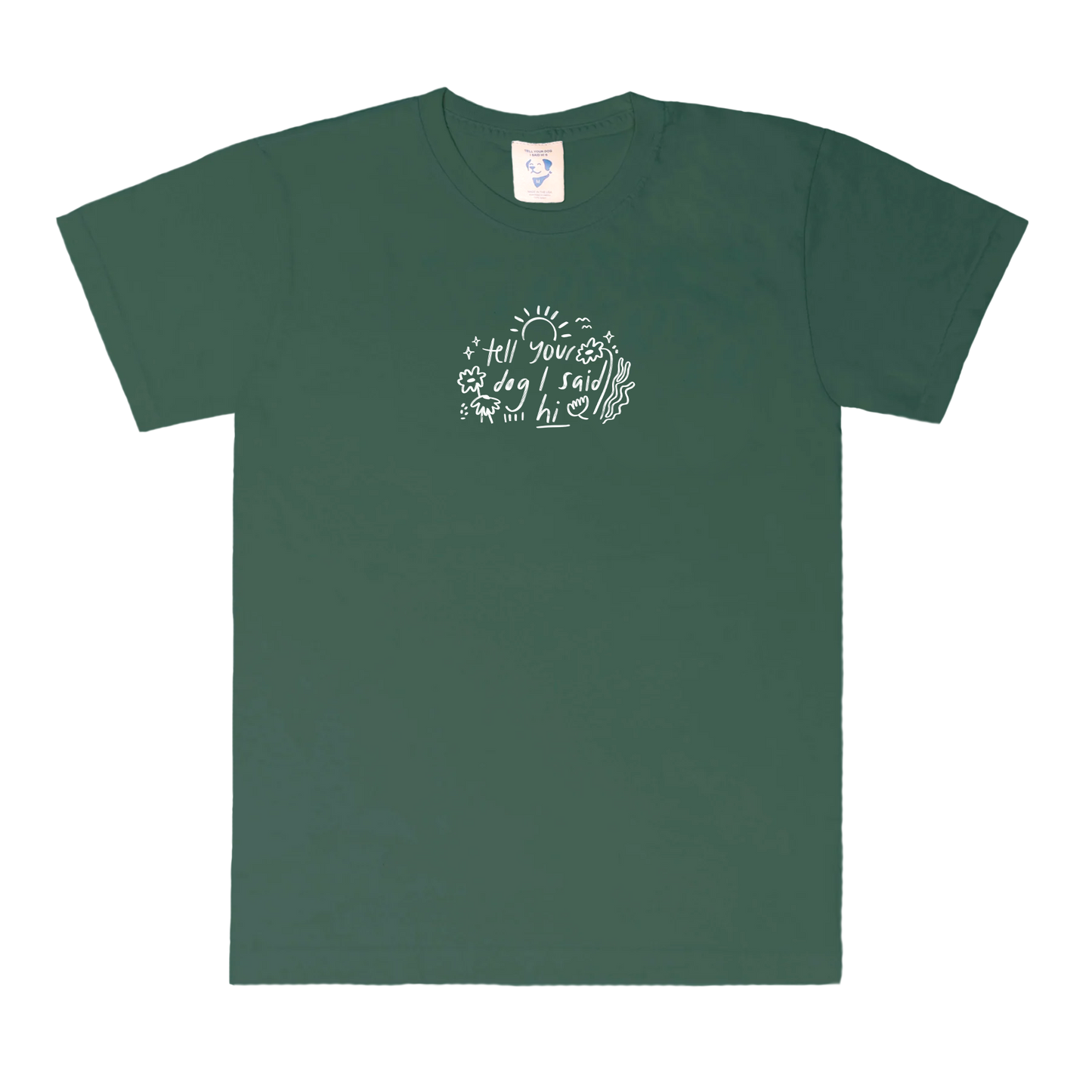 Doodle Tee - Dark Green