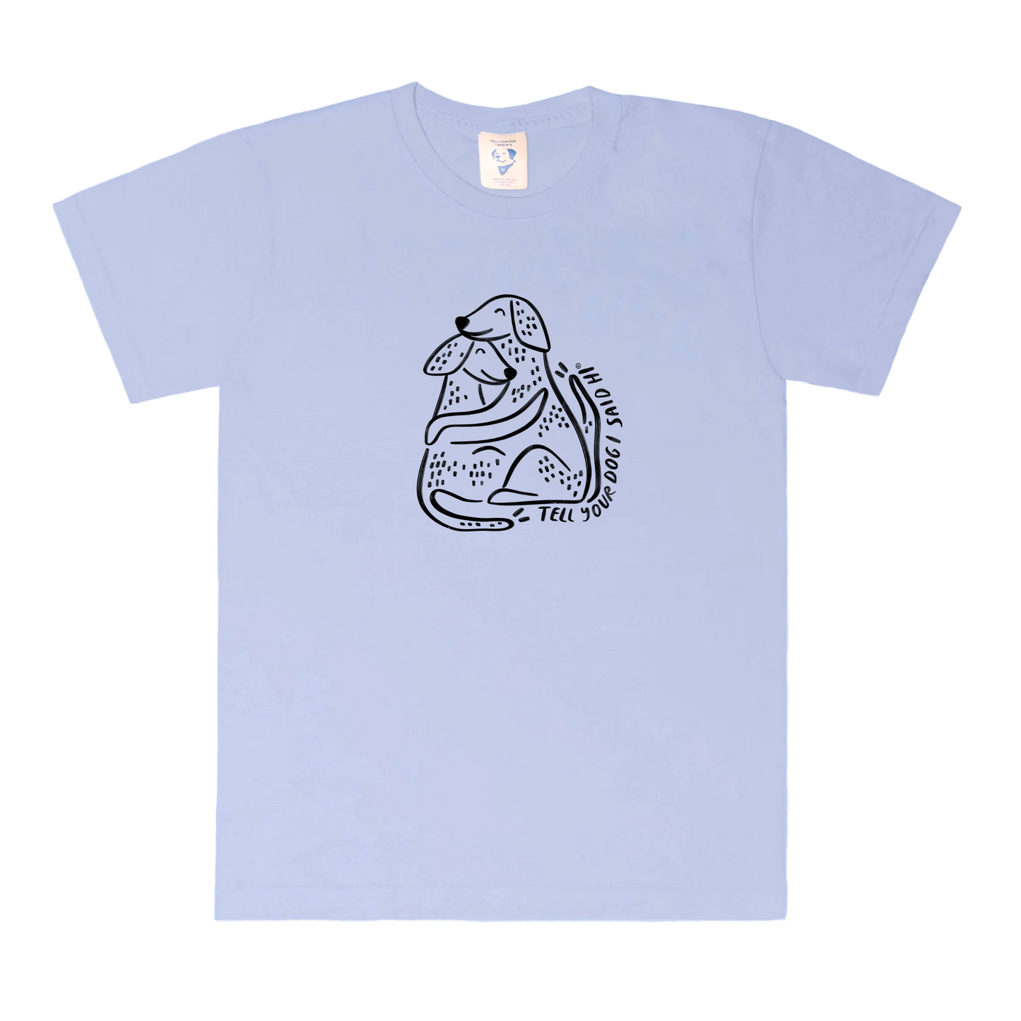 Huggy Tee - Snowy Blue