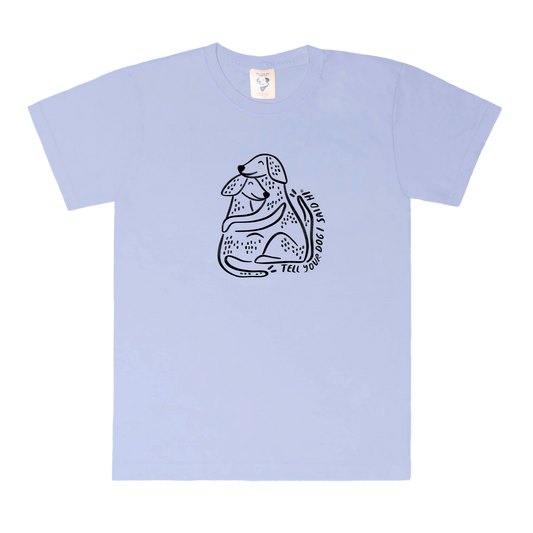 Huggy Tee - Snowy Blue