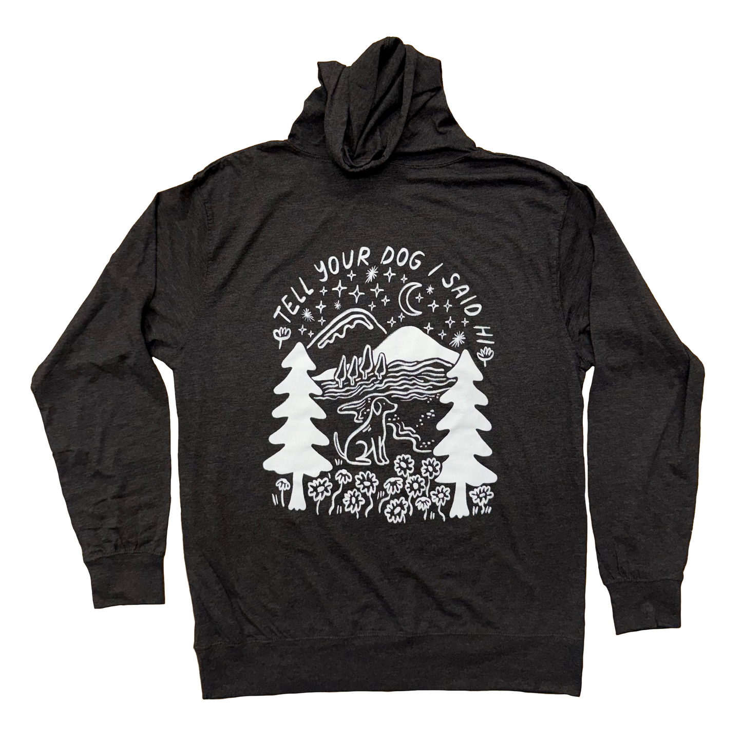 Outdoorsy Lightweight Hoodie - Charcoal Heather