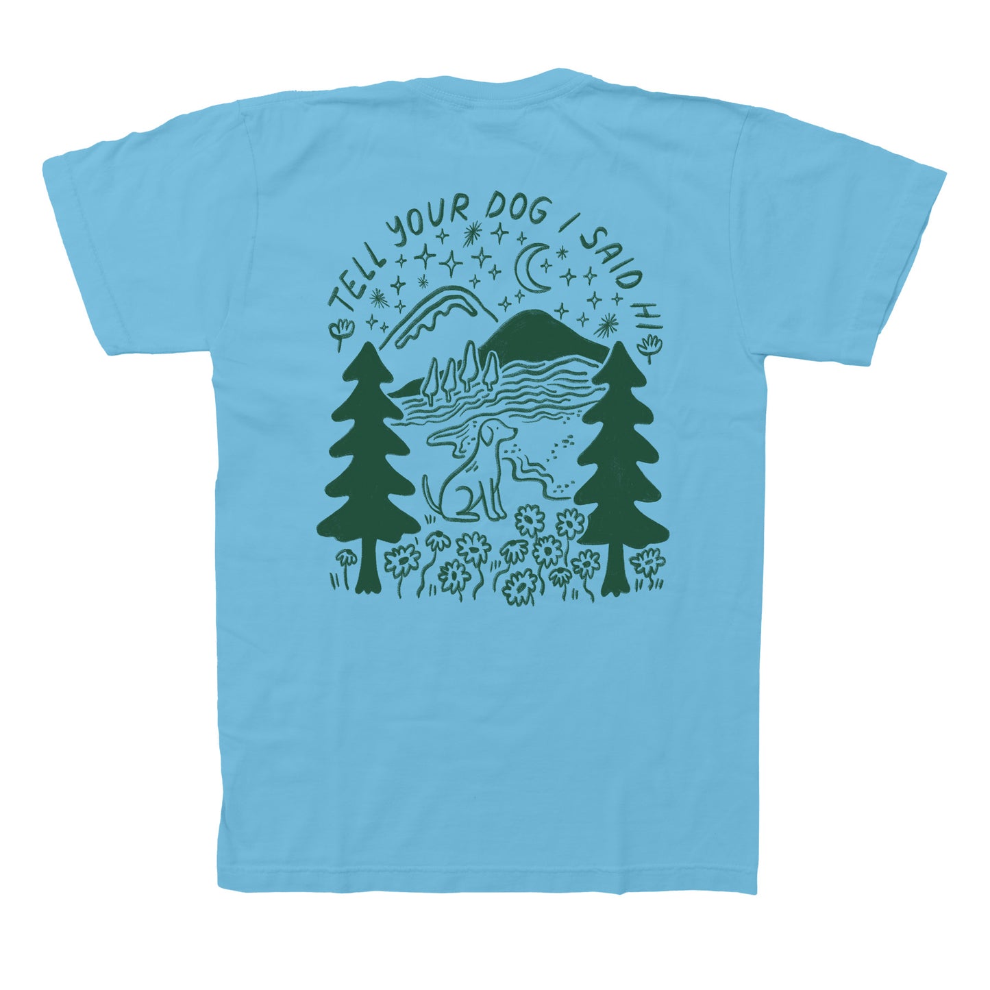 Outdoorsy Tee - Light Blue