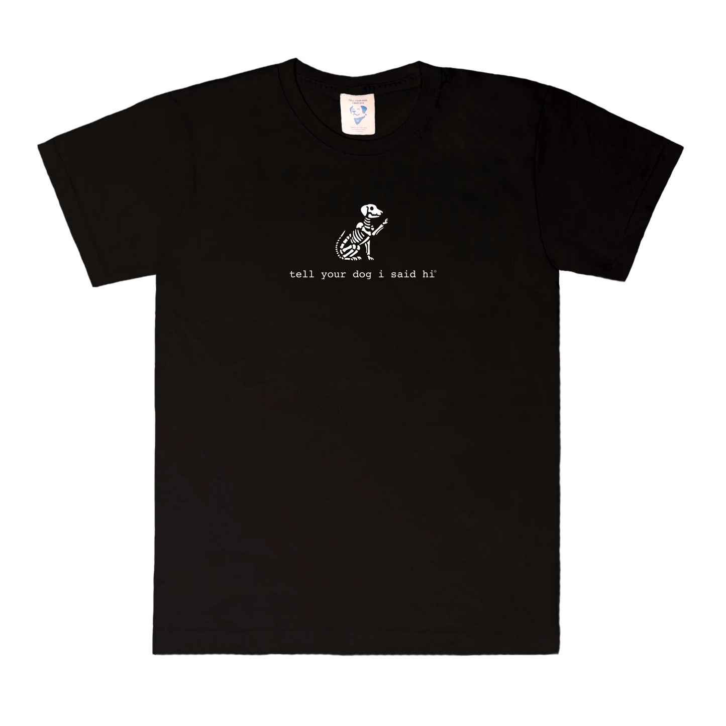 Skeleton Dog Tee - Black