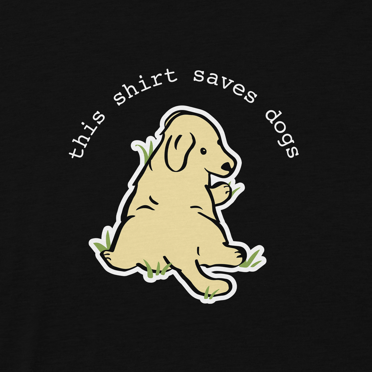 TYDISH Sploot Puppy Tee - Black