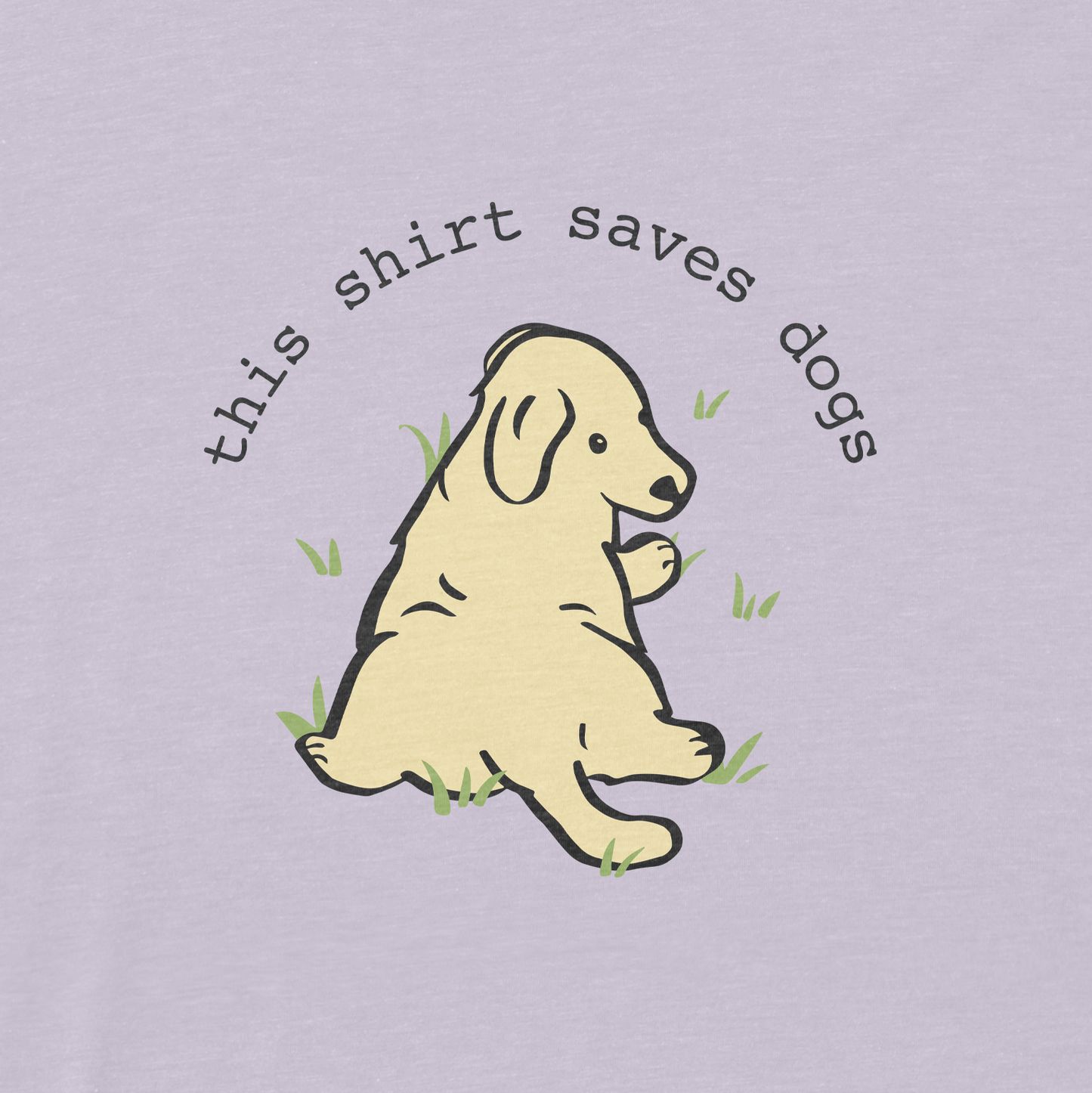 TYDISH Sploot Puppy Tee - Lavender