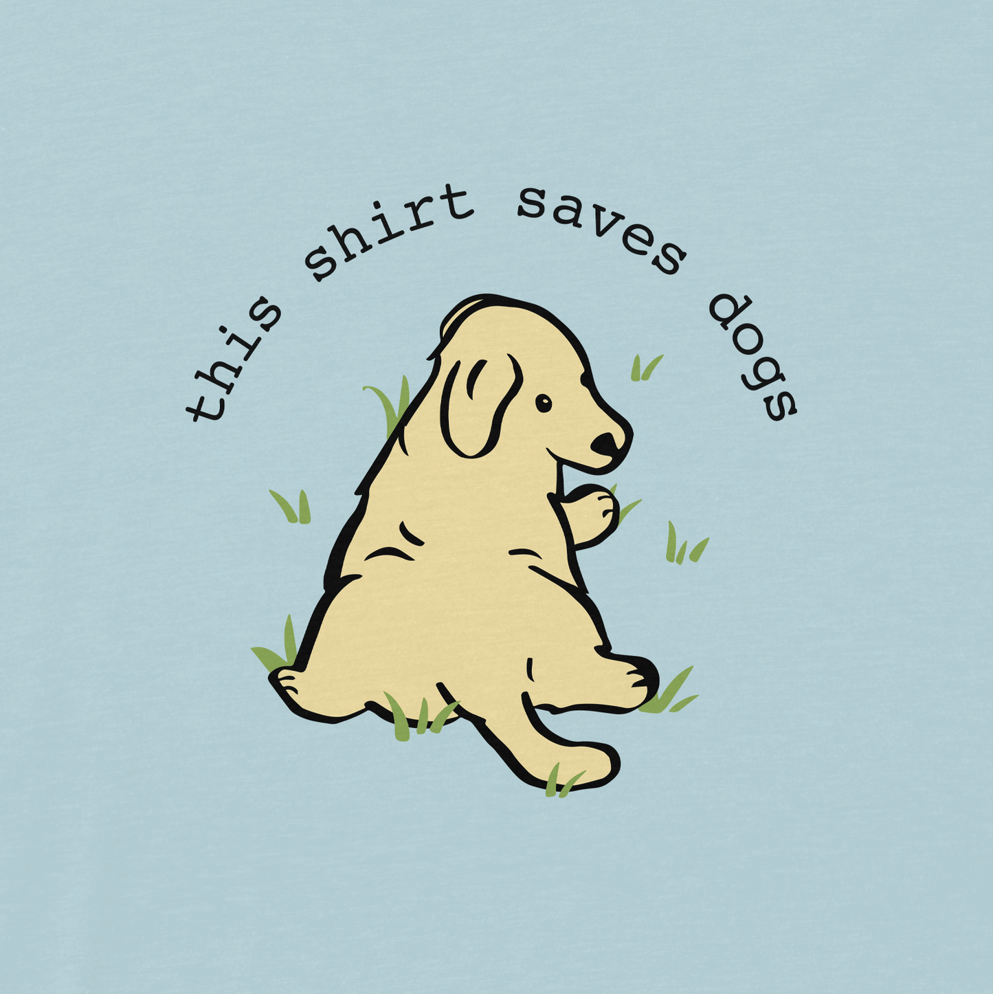 TYDISH Sploot Puppy Tee - Spun Sugar