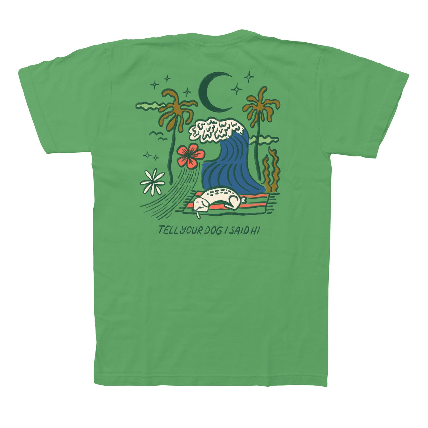 Summer Doodle Tee - Jade Green
