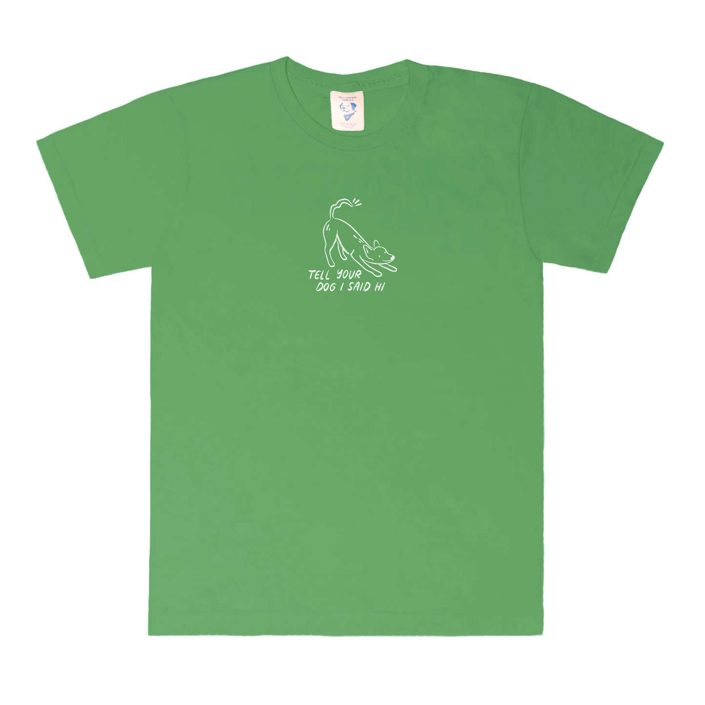 Waggy Tee - Jade Green