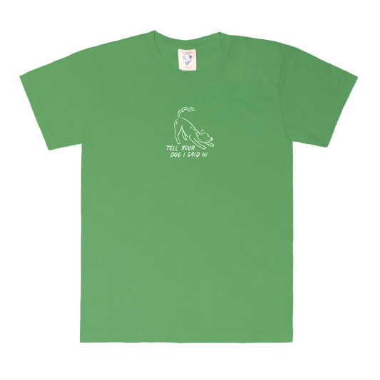 Waggy Tee - Jade Green