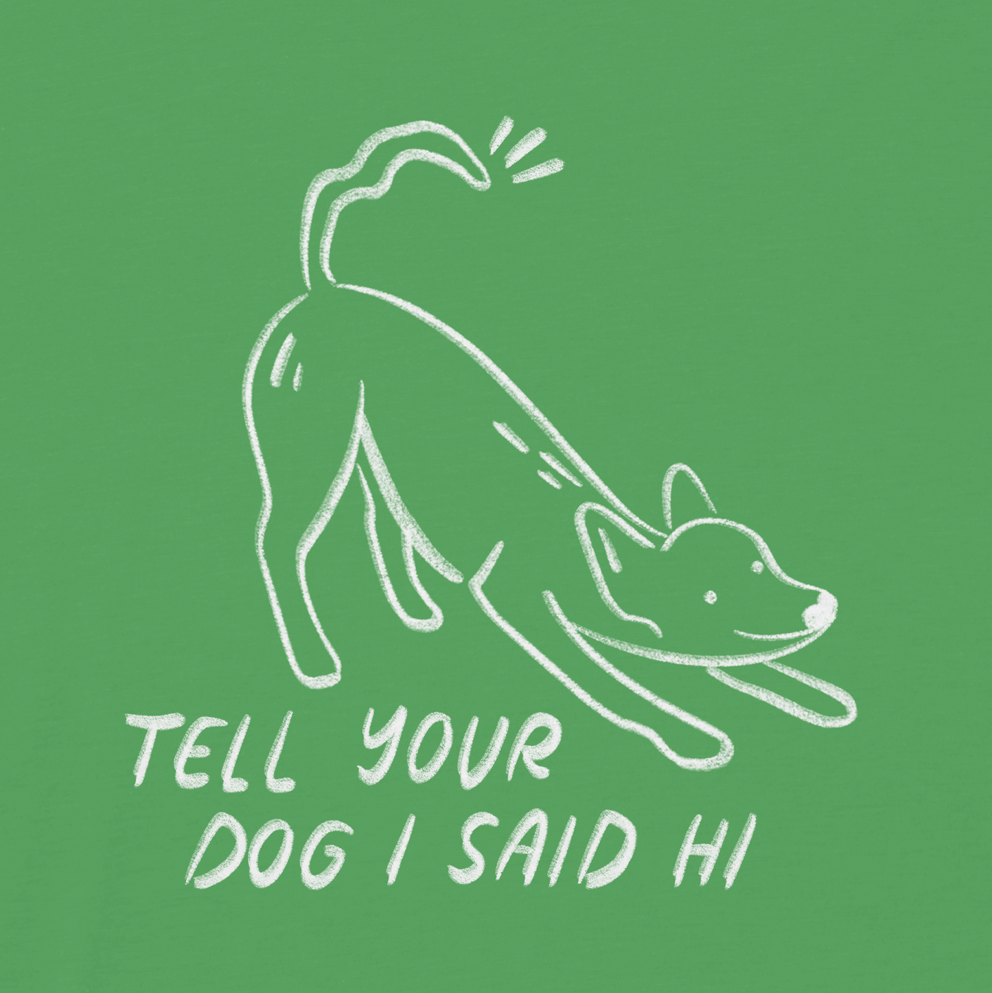 Waggy Tee - Jade Green