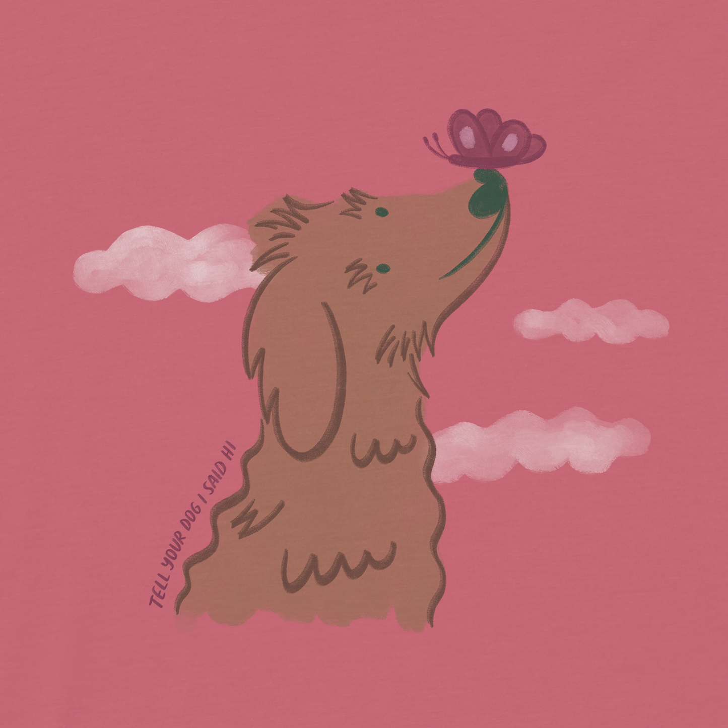 Watercolor Butterfly Tee - Pink