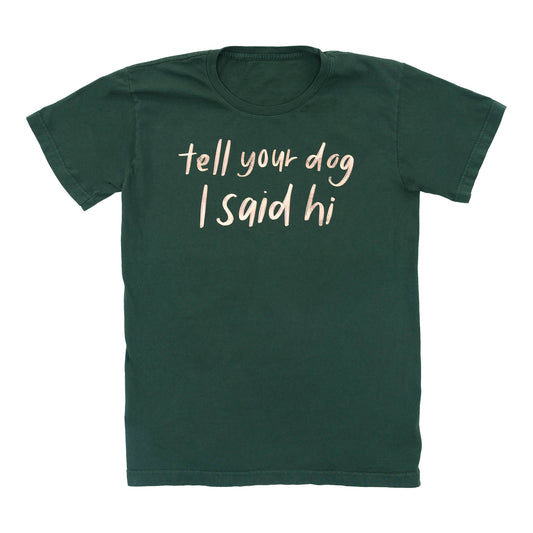 Handwritten Tee - Dark Green
