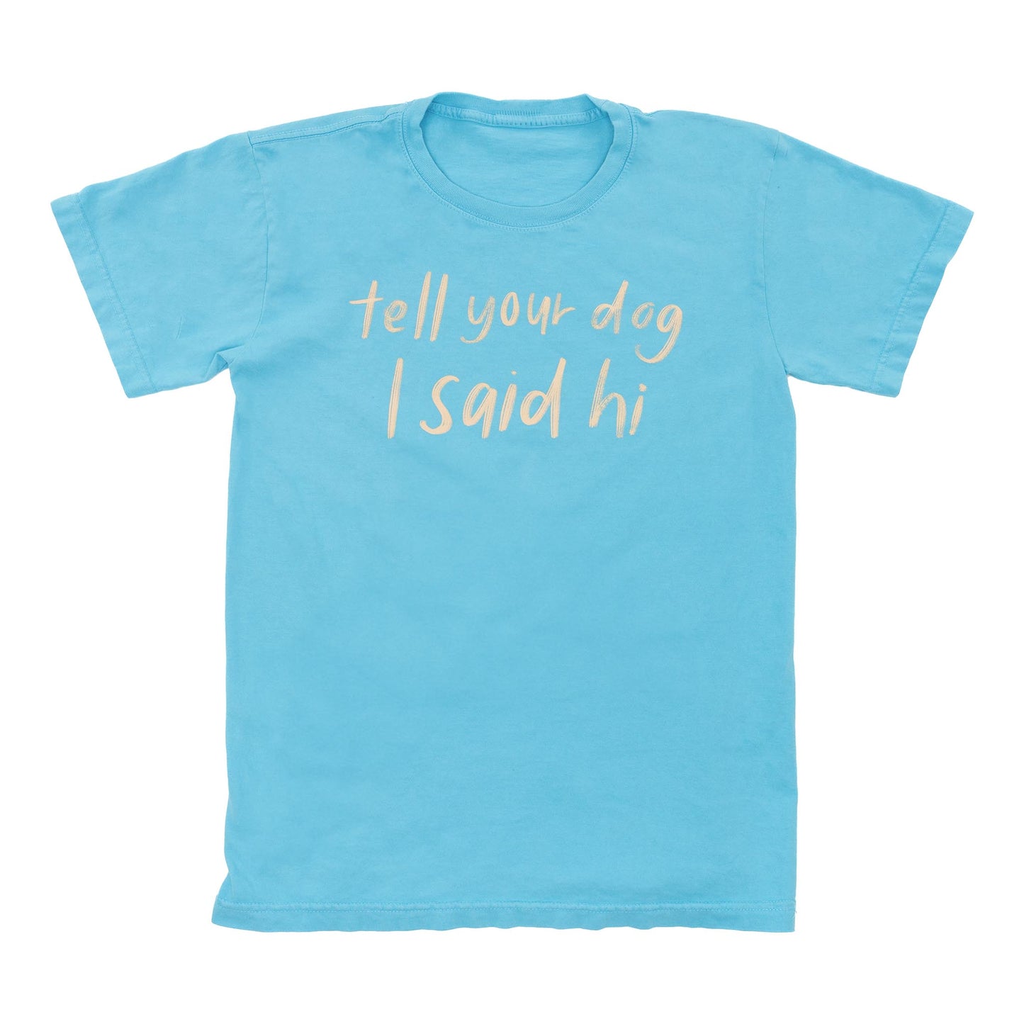 Handwritten Tee - Light Blue