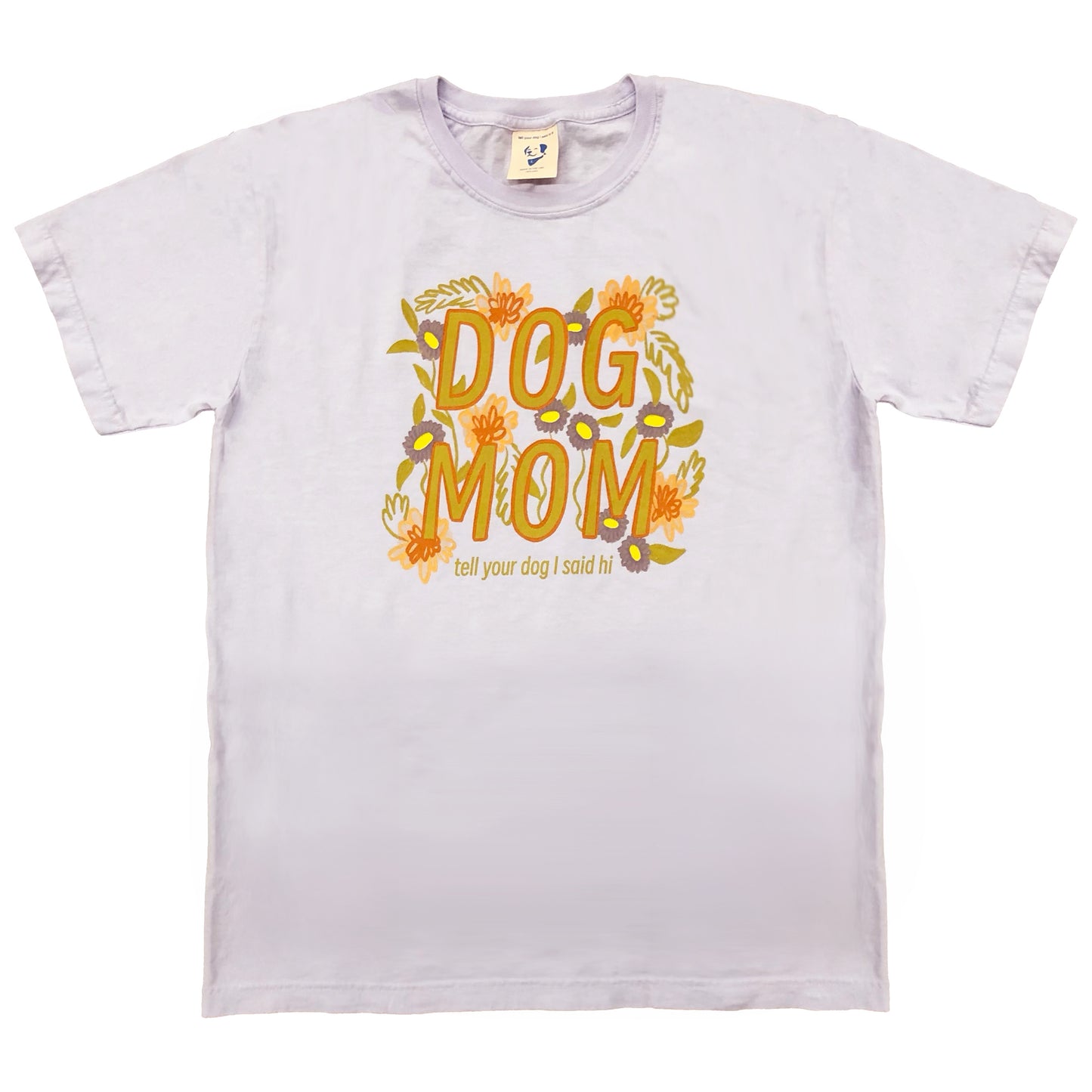 Dog Mom Tee - Lavender