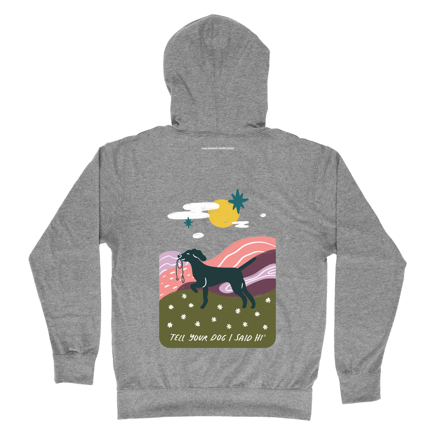 Daydream Walk Lightweight Hoodie - Heather Grey