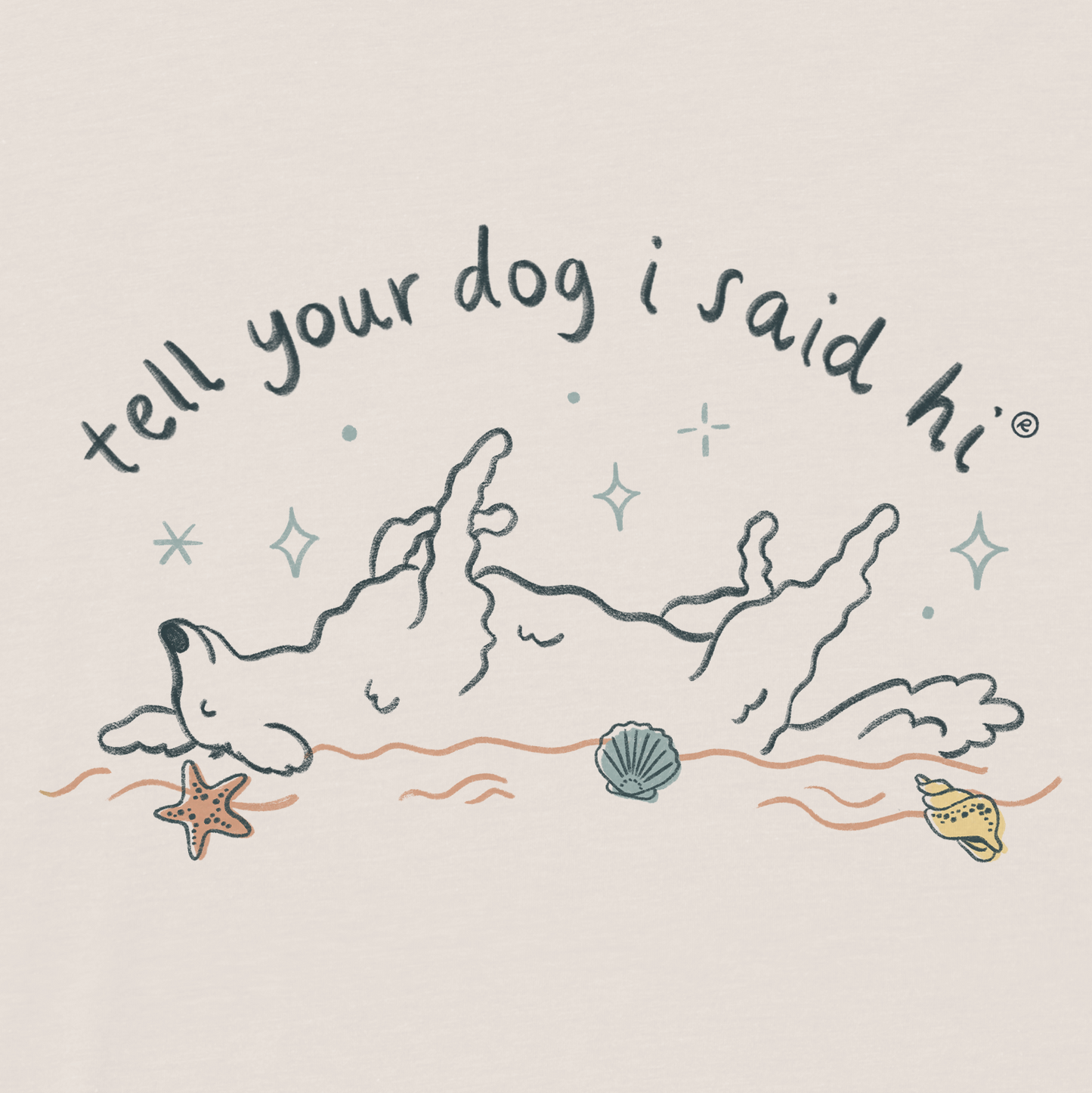 Beach Slumber Tee - Bone