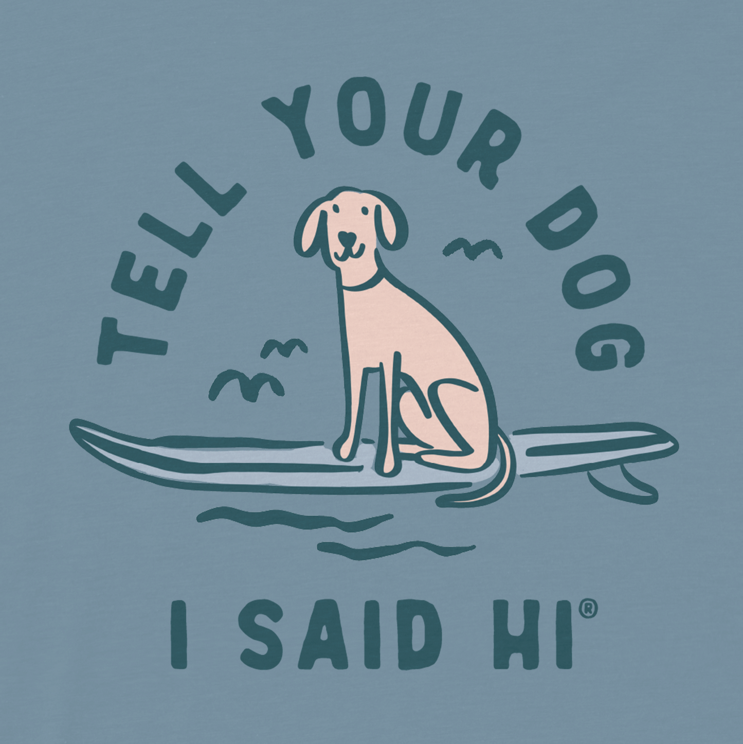 Board Dog Tee - Denim
