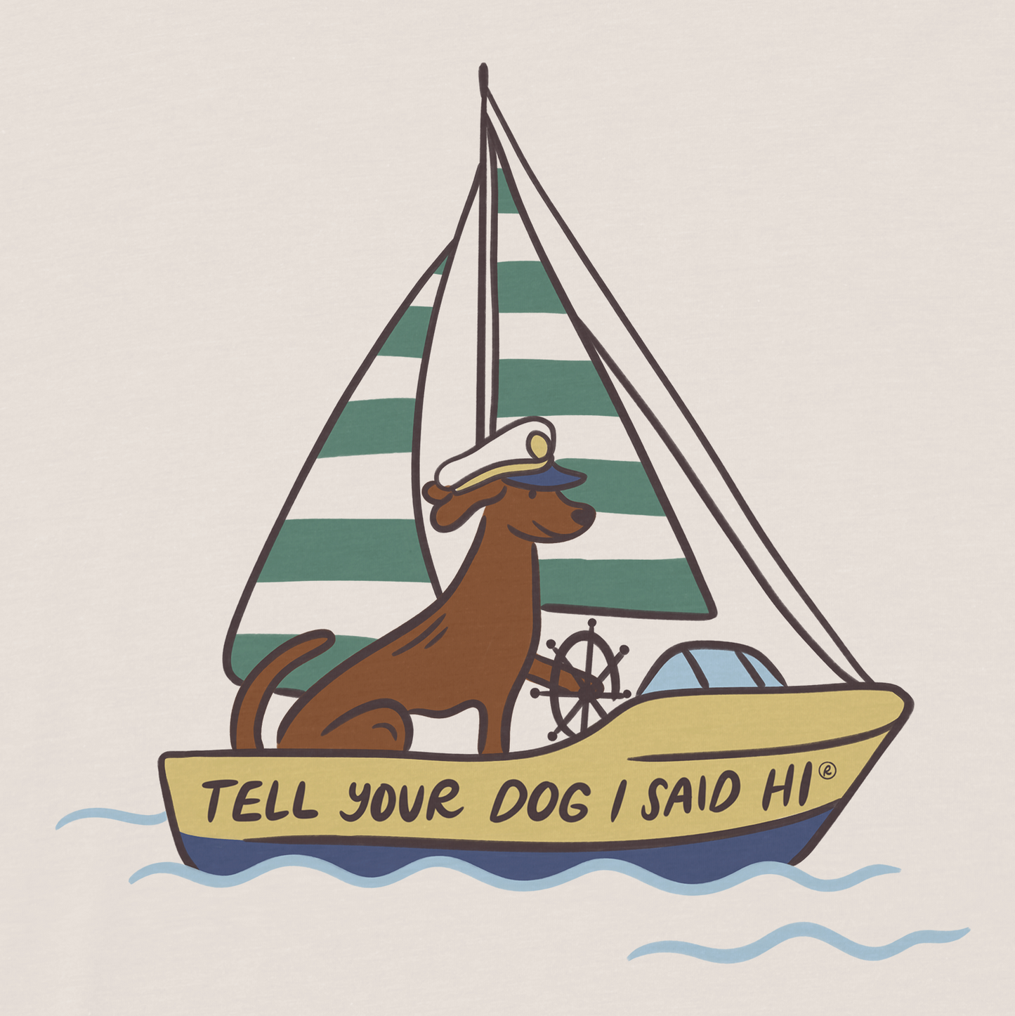 Boat Captain Tee - Bone