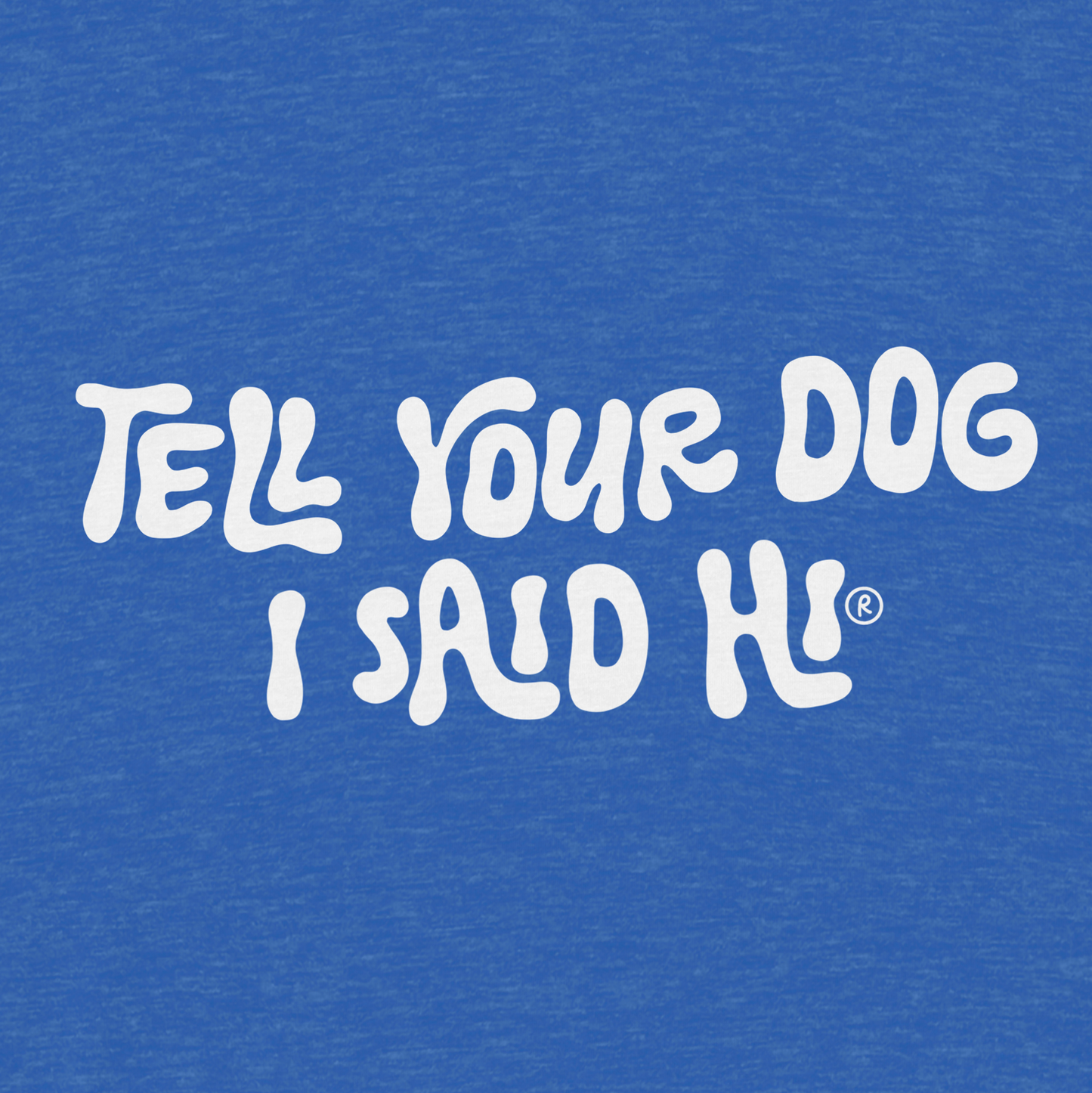 Wavy Days Burnout V-Neck - Heather Royal Blue