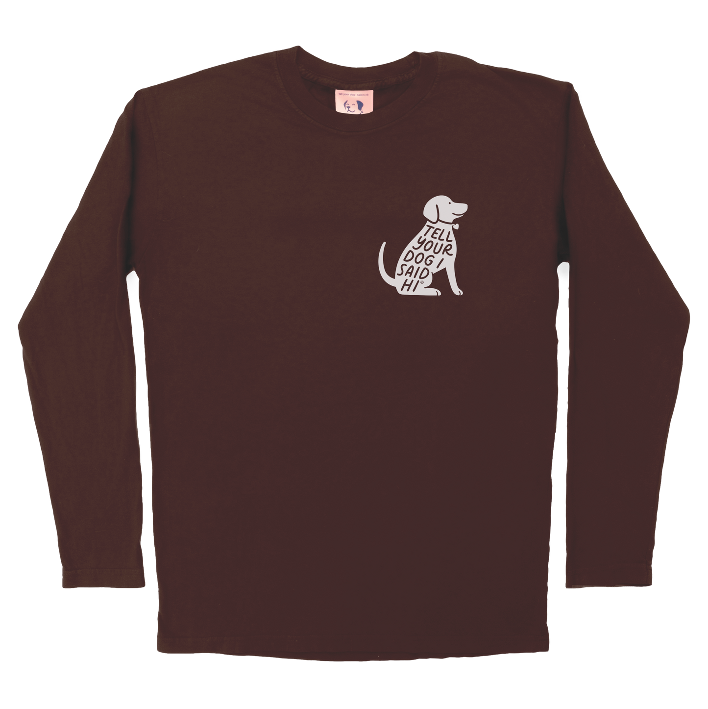Sit Stamp Long Sleeve - Chocolate