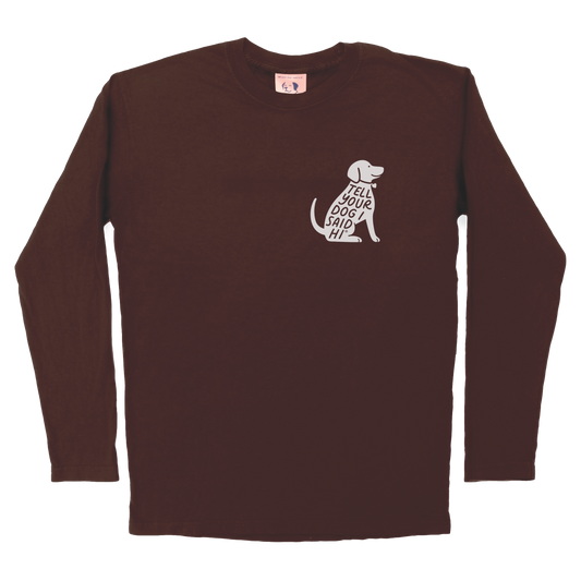 Sit Stamp Long Sleeve - Chocolate