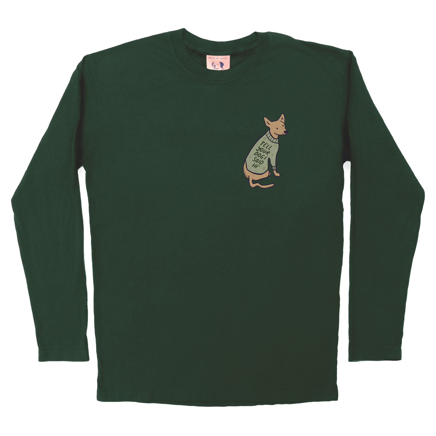 Sweater Dog Long Sleeve - Dark Green