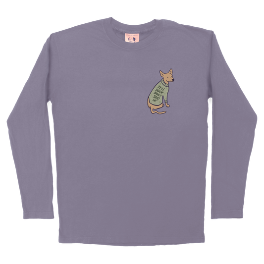 Sweater Dog Long Sleeve - Lilac
