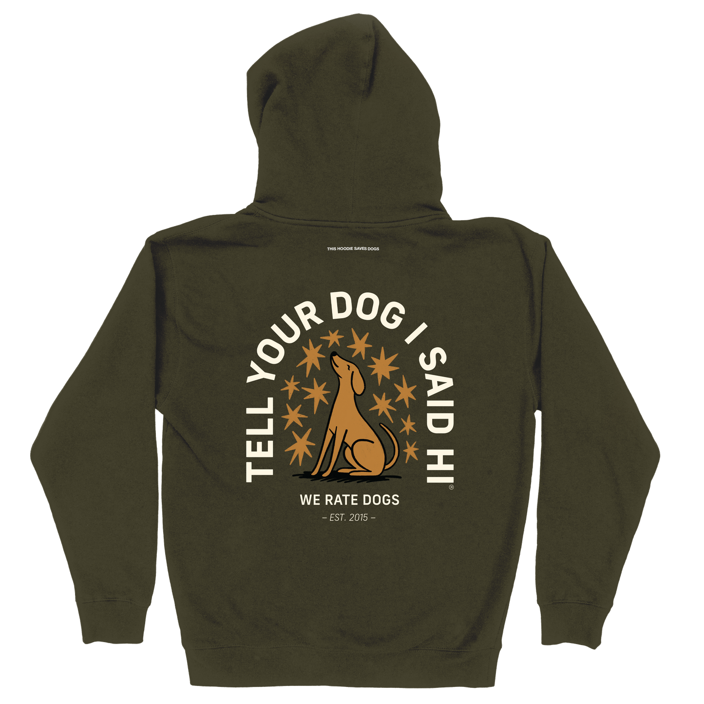 Starry Night Zip Hoodie - Army