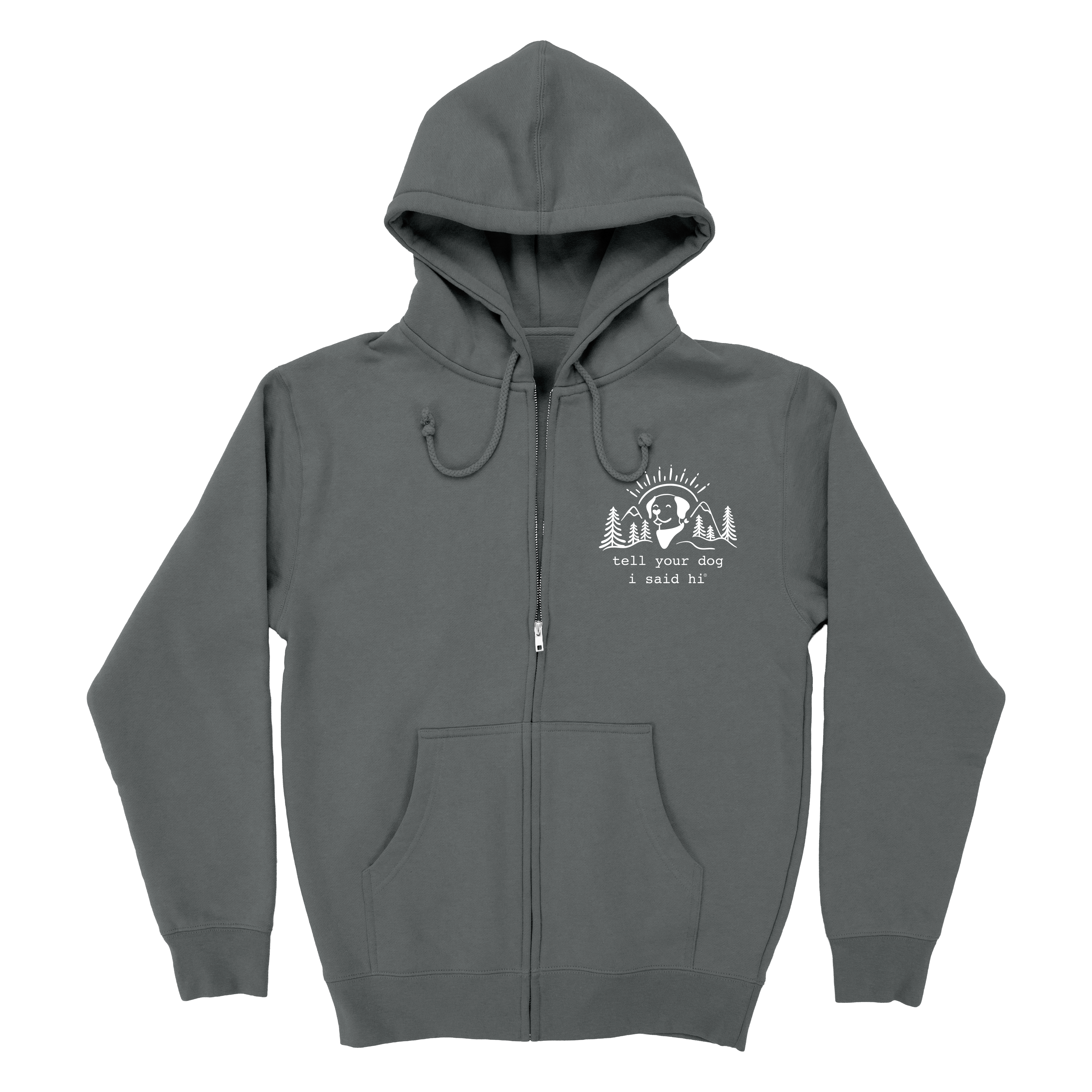 Summit Pup Zip Hoodie - Slate – WeRateDogs