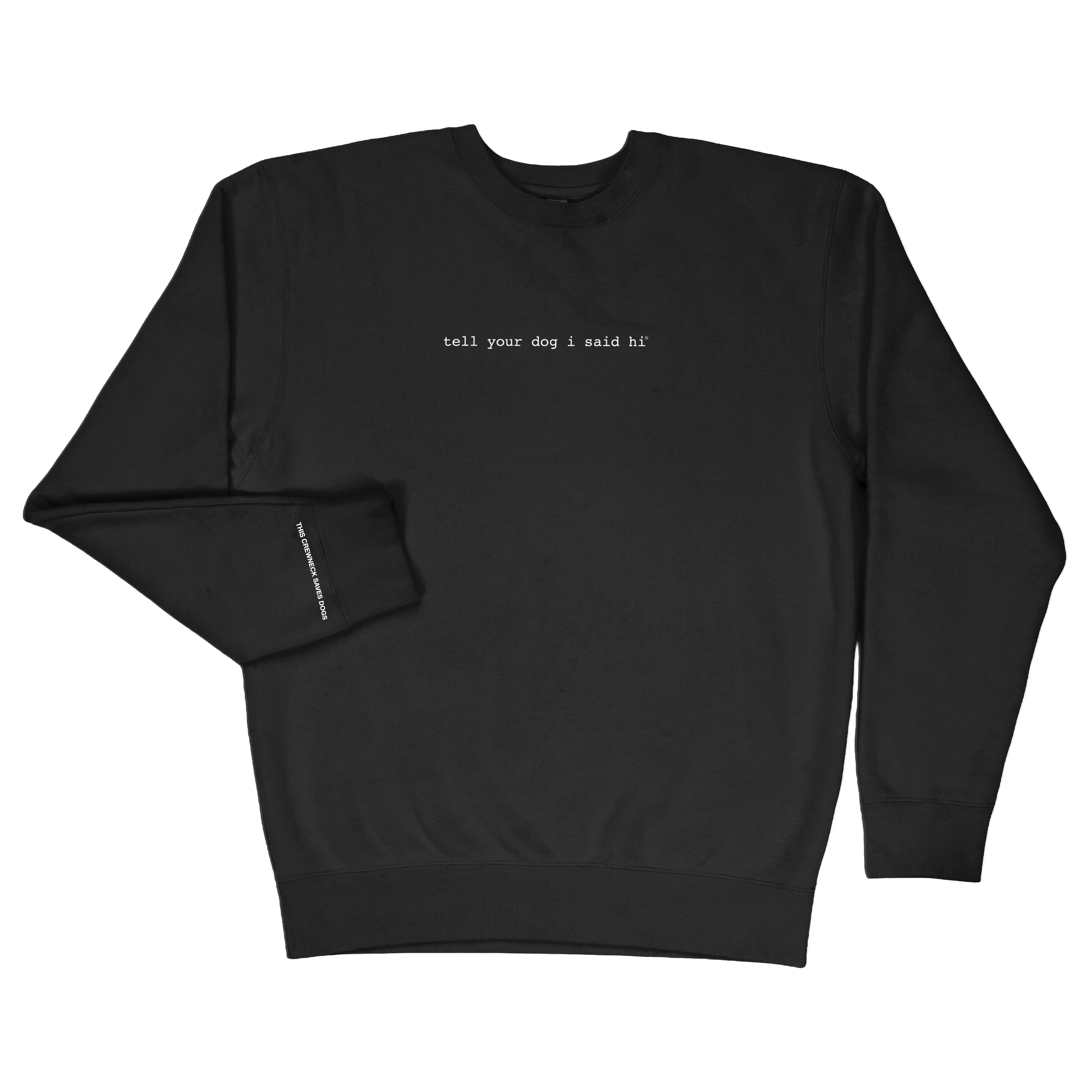 Classic Crewneck - Black – WeRateDogs