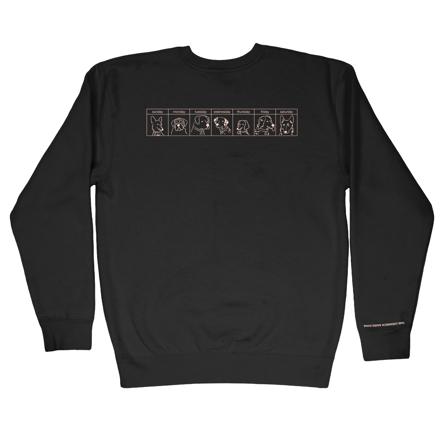 The Dogs Were Good Again Crewneck - Black