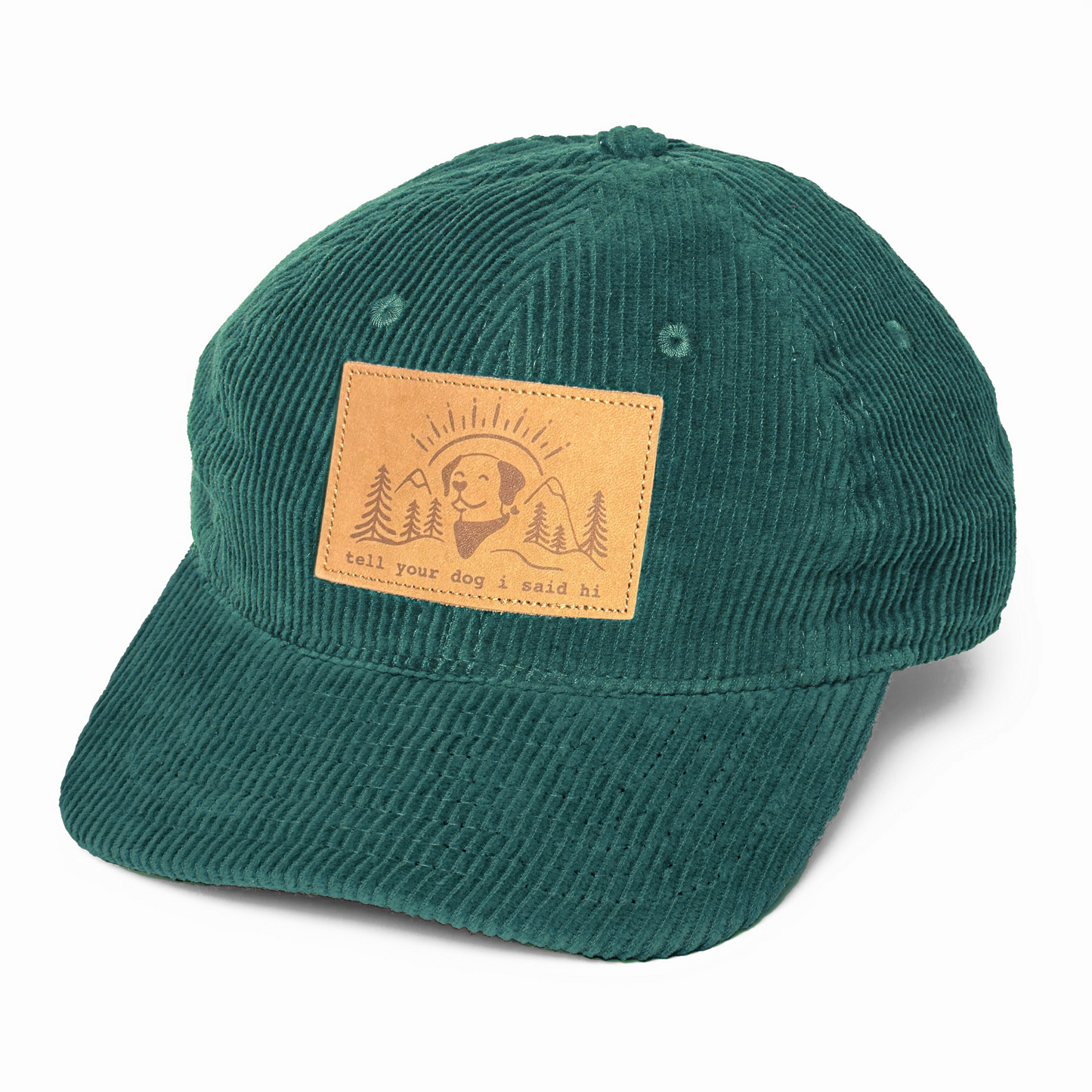 Summit Pup Wale Corduroy Hat - Green