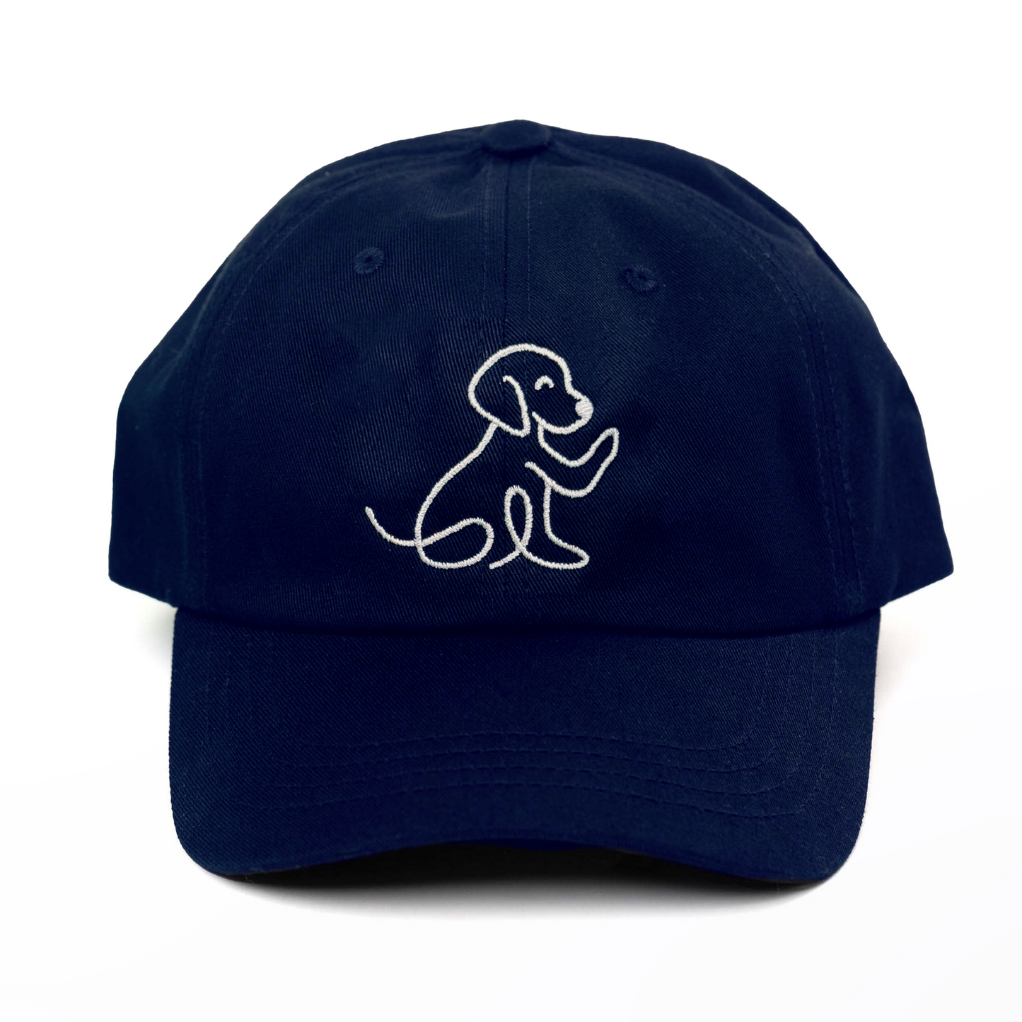 Navy Waving Dog Hat