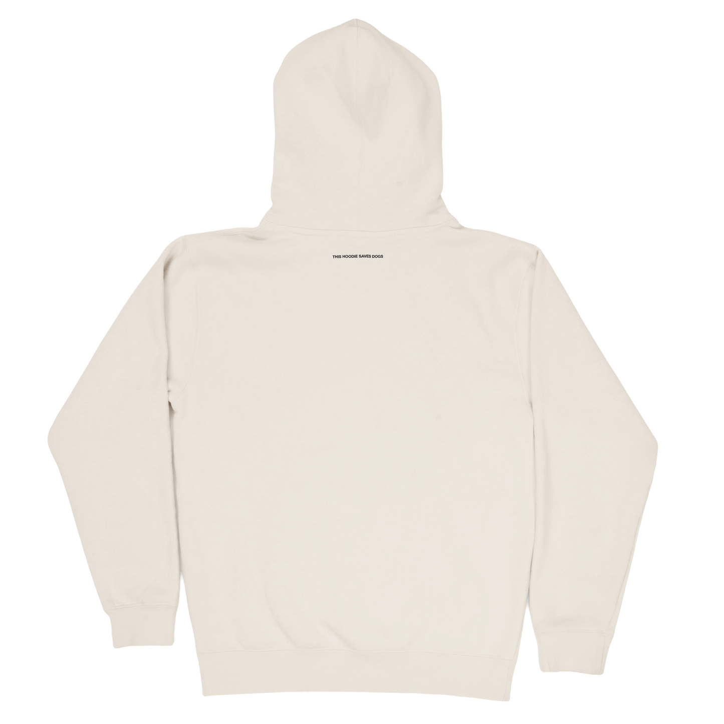Waving Dog Hoodie - Bone