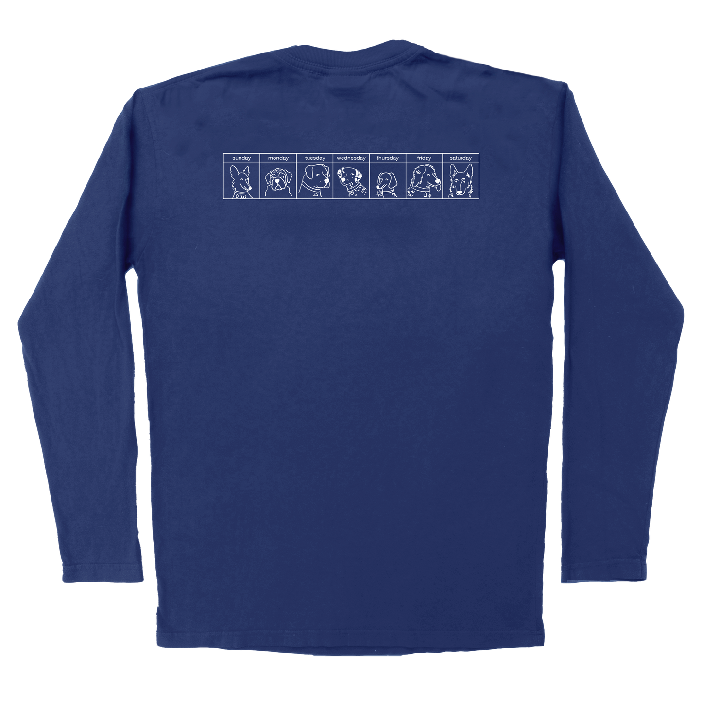 The Dogs Were Good Again Long Sleeve Tee - Navy
