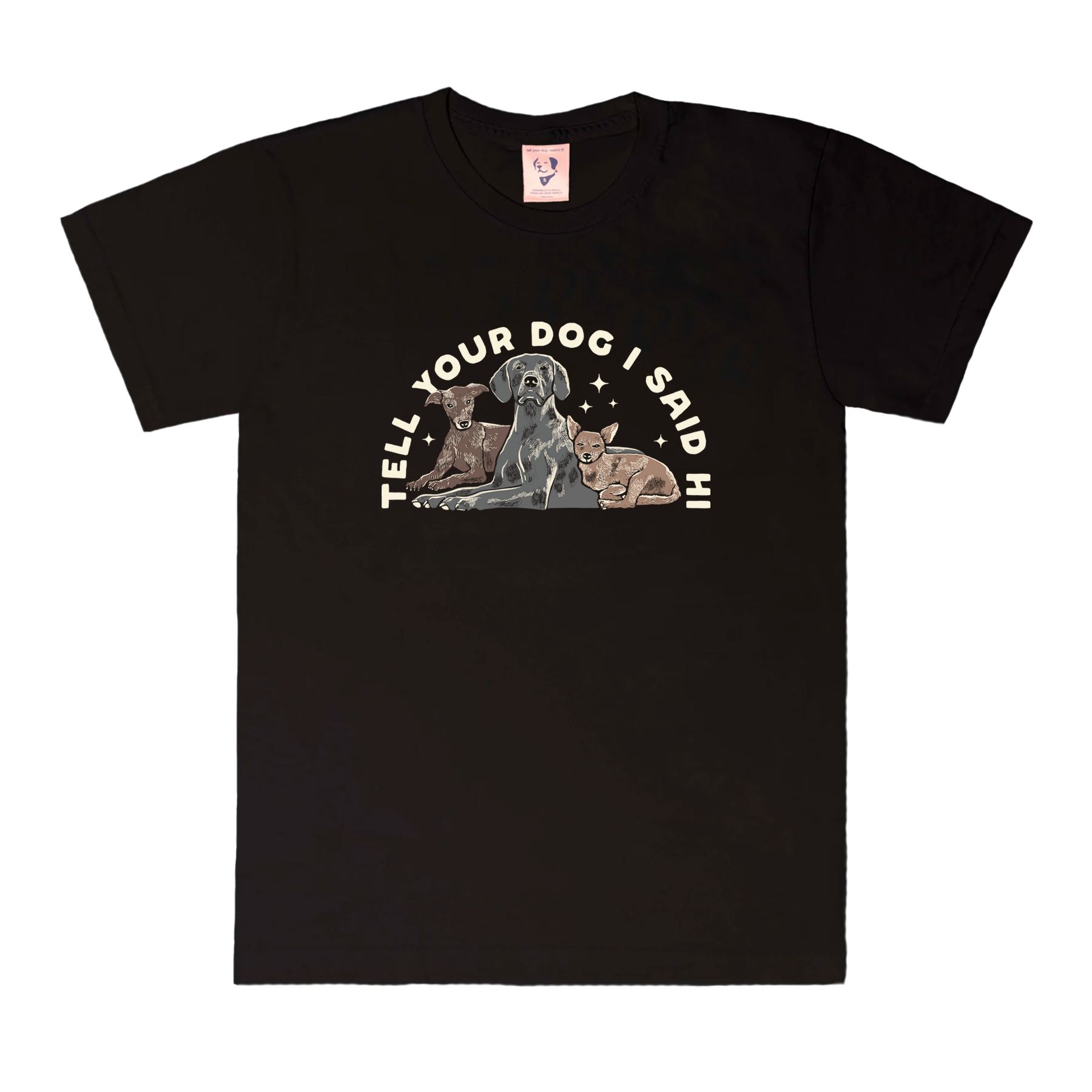 3 Dog TYDISH Tee - Black – WeRateDogs