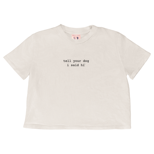 Classic Crop Tee - Bone