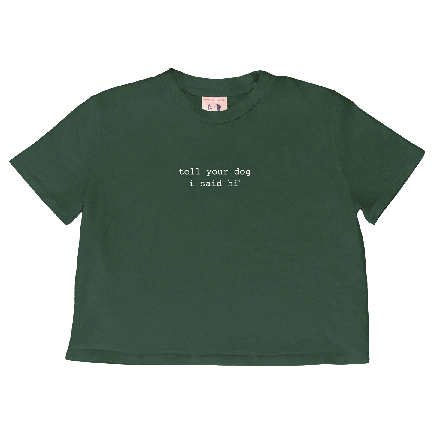 Classic Crop Tee - Dark Green