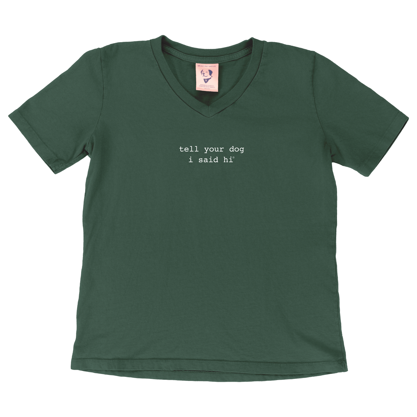 Classic V-neck Women's Tee - Dark Green