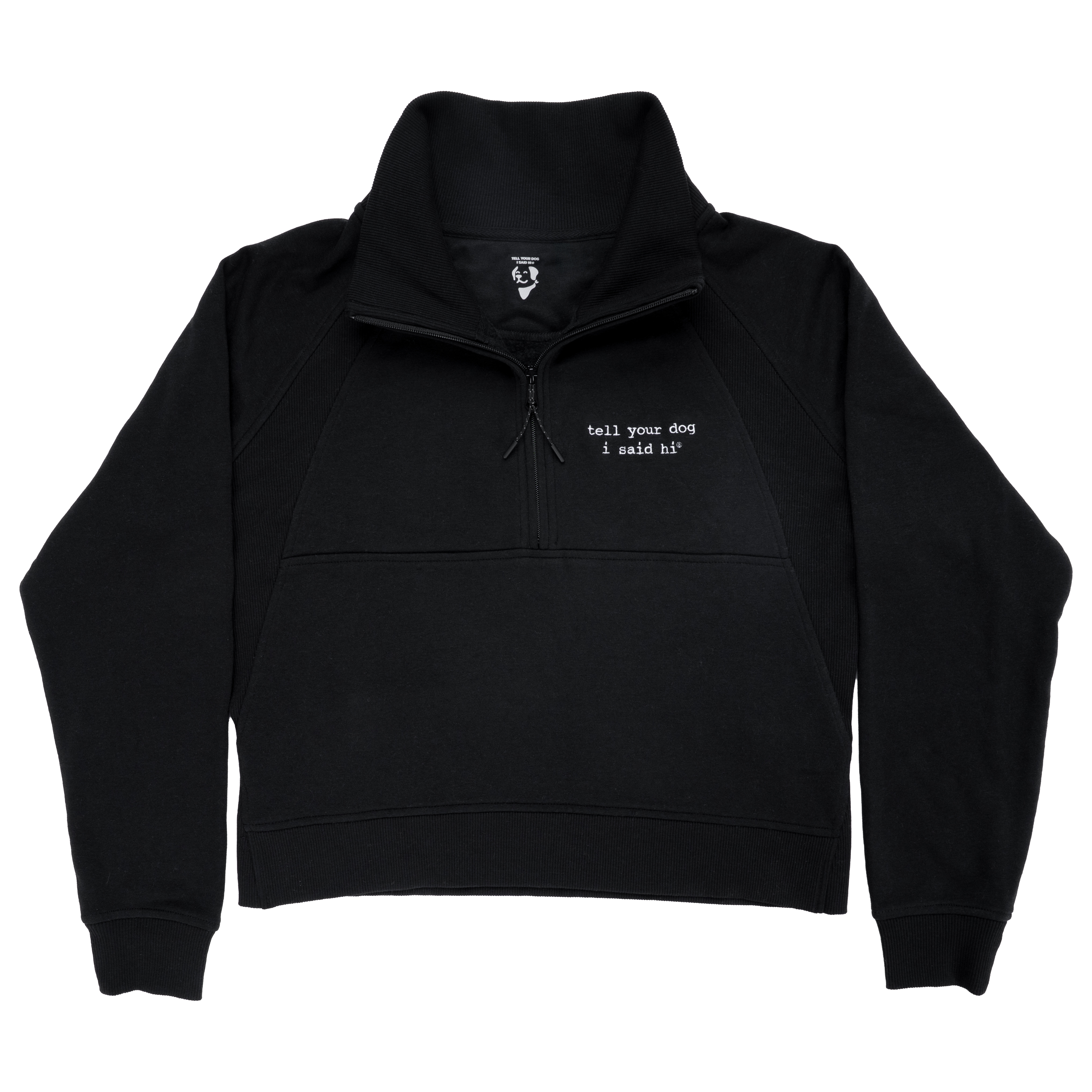 Classic TYDISH Womens Half Zip Chakra - Black – WeRateDogs