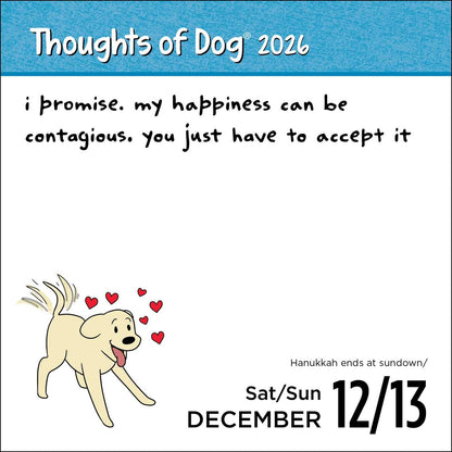 Thoughts of Dog 2026 Day-to-Day Calendar