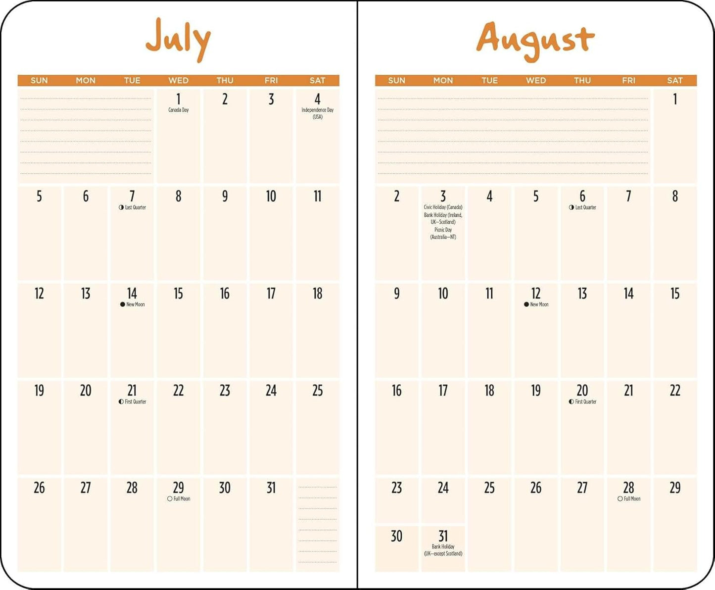 Thoughts of Dog 12-Month 2026 Weekly/Monthly Planner Calendar