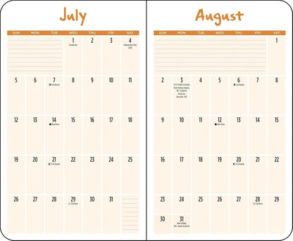 Thoughts of Dog 12-Month 2026 Weekly/Monthly Planner Calendar