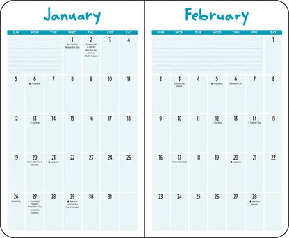 Thoughts of Dog 12-Month 2025 Weekly/Monthly Planner Calendar