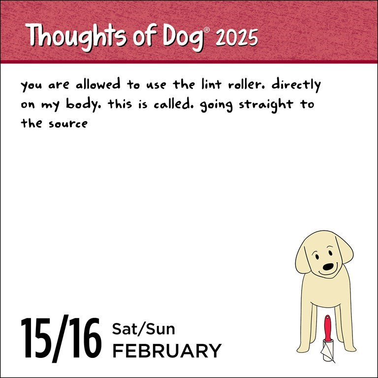 Thoughts of Dog 2025 Day-to-Day Calendar