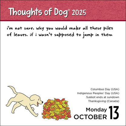 Thoughts of Dog 2025 Day-to-Day Calendar